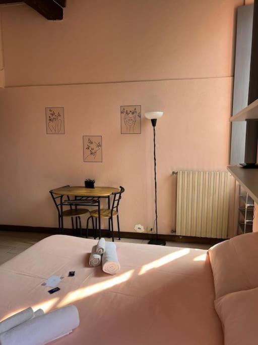 Minimal Studio Con Travi A Vista Piacenza Luaran gambar